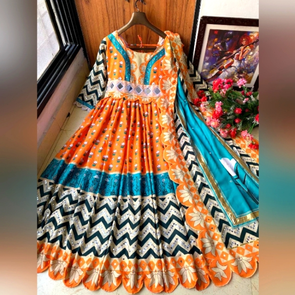 Indian new 2 pieces dress .. it's a new gown dresd
